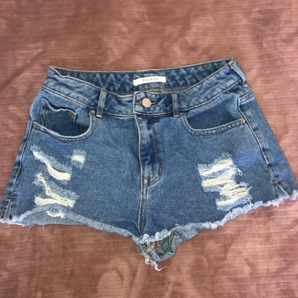 Denim shorts
